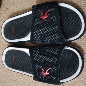 EUC AND1 Black and White Men's Slide Sandals